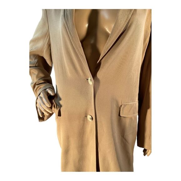 Zara Women’s Flowy Trench Coat Trench beige camel Size Small - Picture 3 of 16